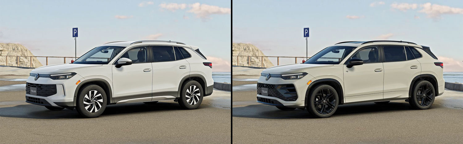 2026 Volkswagen Tiguan S vs SE R-Line Black trim levels